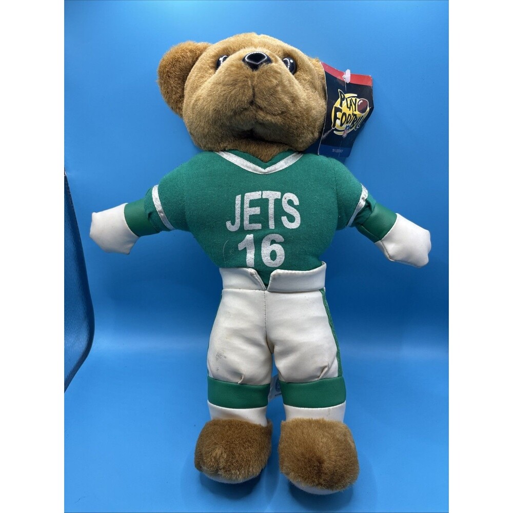 Play By Play NFL New York Jets #16 Teddy Bear Plush Namco w/ Tag Vintage
